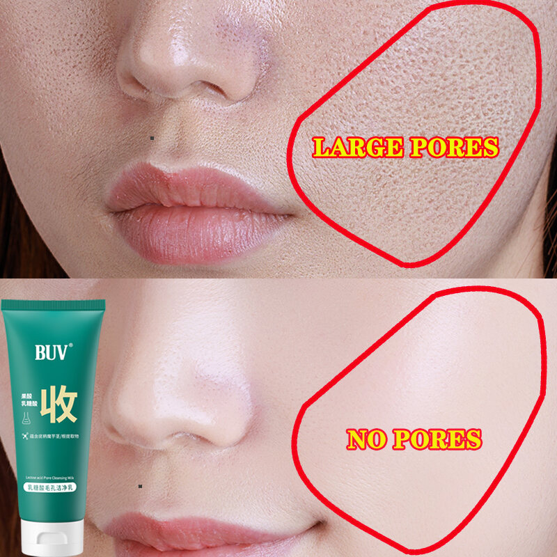 【Greentouch】 100ml  For people with large facial pores and loose skin Lifts and tightens pores Improves roughness Removes impurities from pores Gentle cleansing cleanser Lactic Acid Facial Wash for me