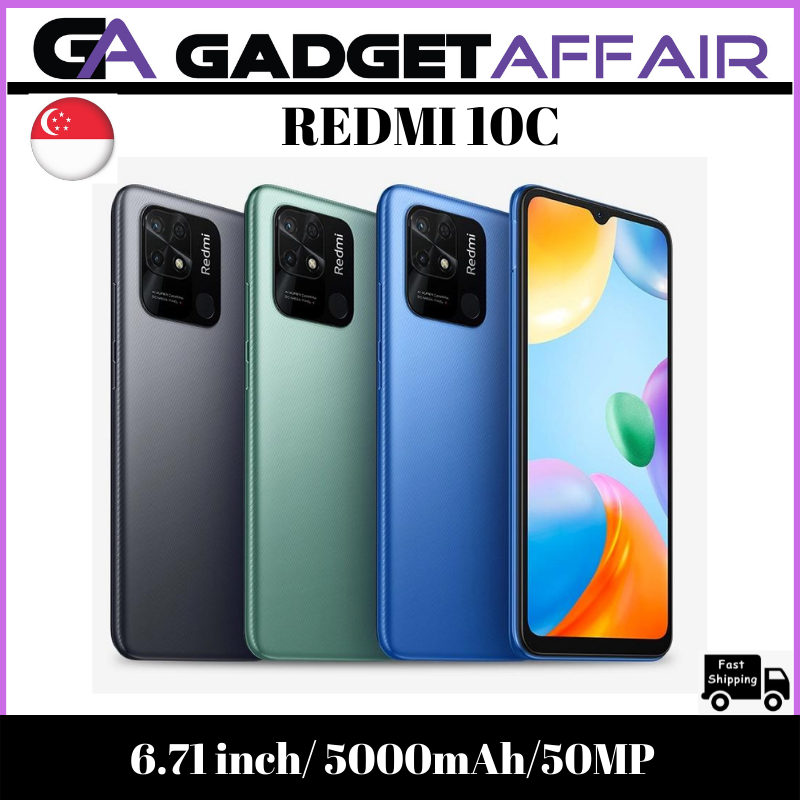 11.11 SALES - Xiaomi Redmi 10c 128gb | Official Global Rom | 1 Year Warranty (Local Set)