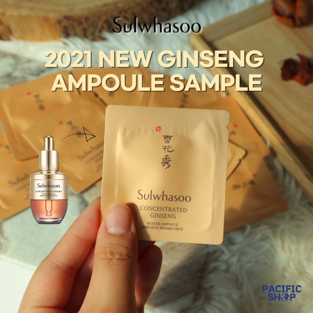 [Sulwhasoo][2021 NEW] Concentrated Ginseng Rescue Ampoule 1ml (24ea SAMPLE)
