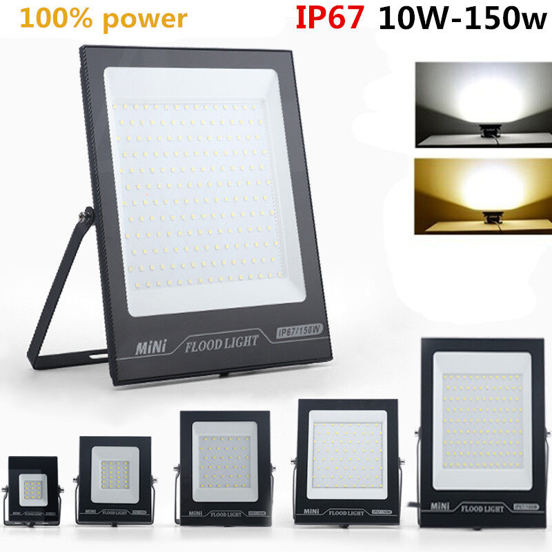 LED Light Outdoor Flood Light IP67 Waterproof 165V-265V 10W 20W30W50W100W150WPerfect Power Floodlight LED Spotlight SearchLight for Garden Yard Street