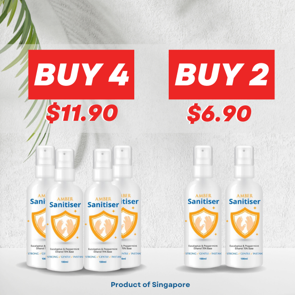 Amber Shield Hand Sanitiser 100ml (Spray)