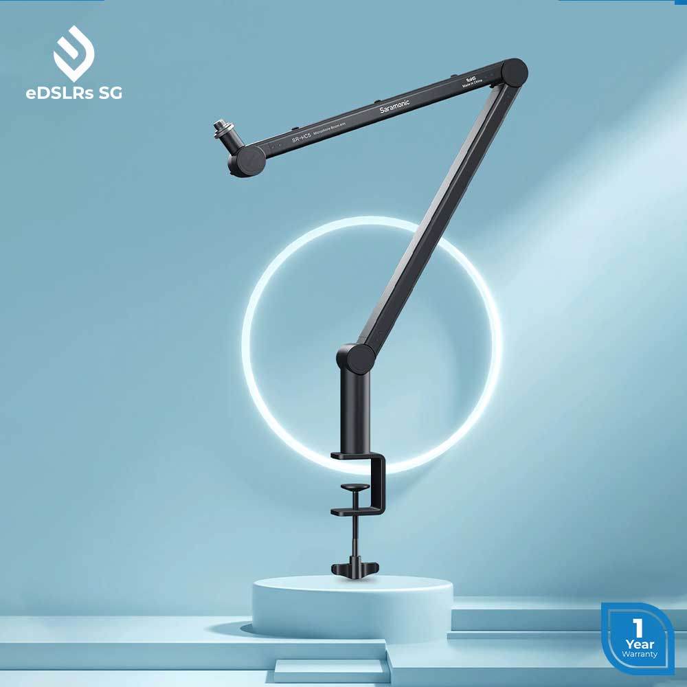 SARAMONIC SR-HC5 Adjustable Aluminum Alloy Microphone Boom Arm for broadcast, podcasting, live streaming, home studio RODE PSA1+ NT USB MINI